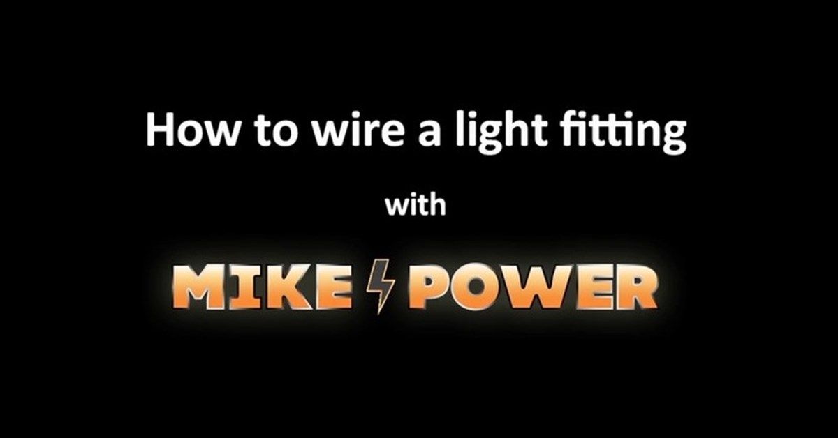 'How to wire a light fitting' video | Electrical Safety First