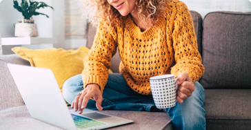 women registering a product
