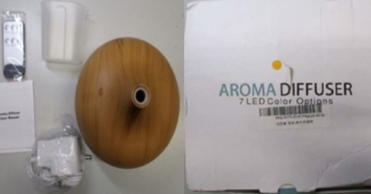 Aroma Diffuser Recall Electrical Safety First
