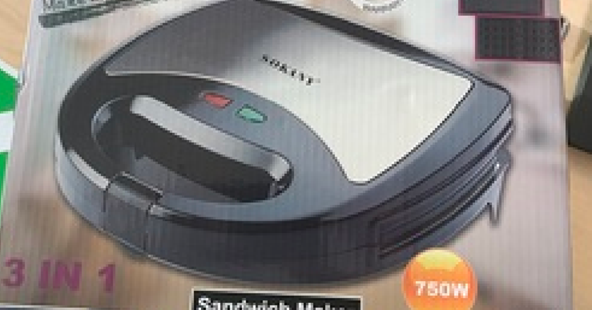 Sokany 750W 3 in 1 Multifunctional Waffle Maker Meal Station Grill