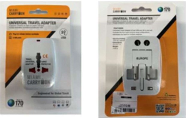 travel adaptor recall