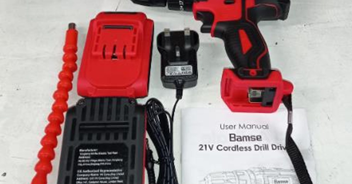 Bamse 12v Power Drill Safety Notice Electrical Safety First