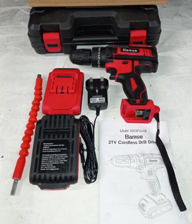 Bamse 12v Power Drill Safety Notice | Electrical Safety First