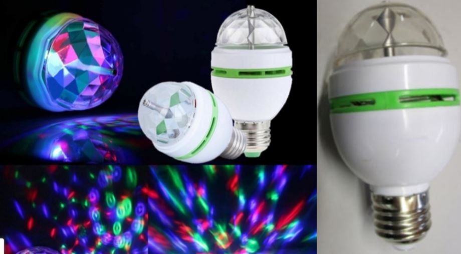 disco 3 balls led lamp