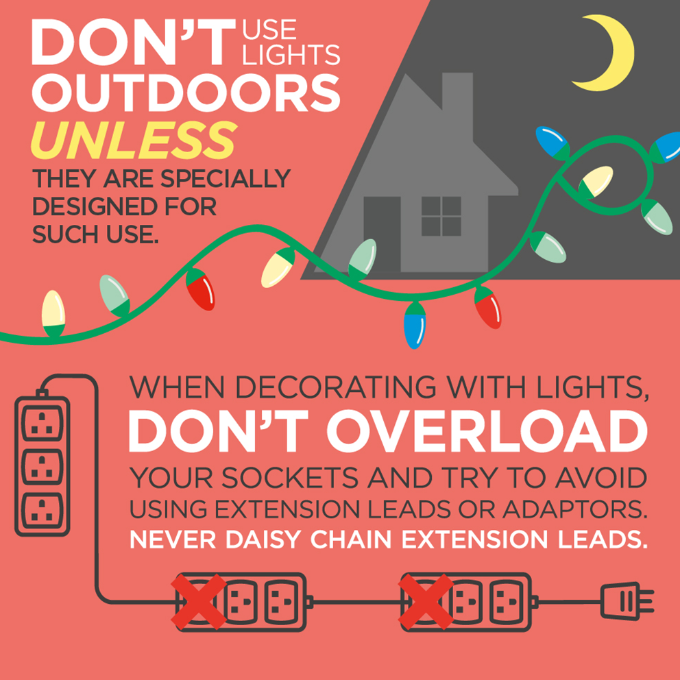 Electrical Safety at Christmas Electrical Safety First